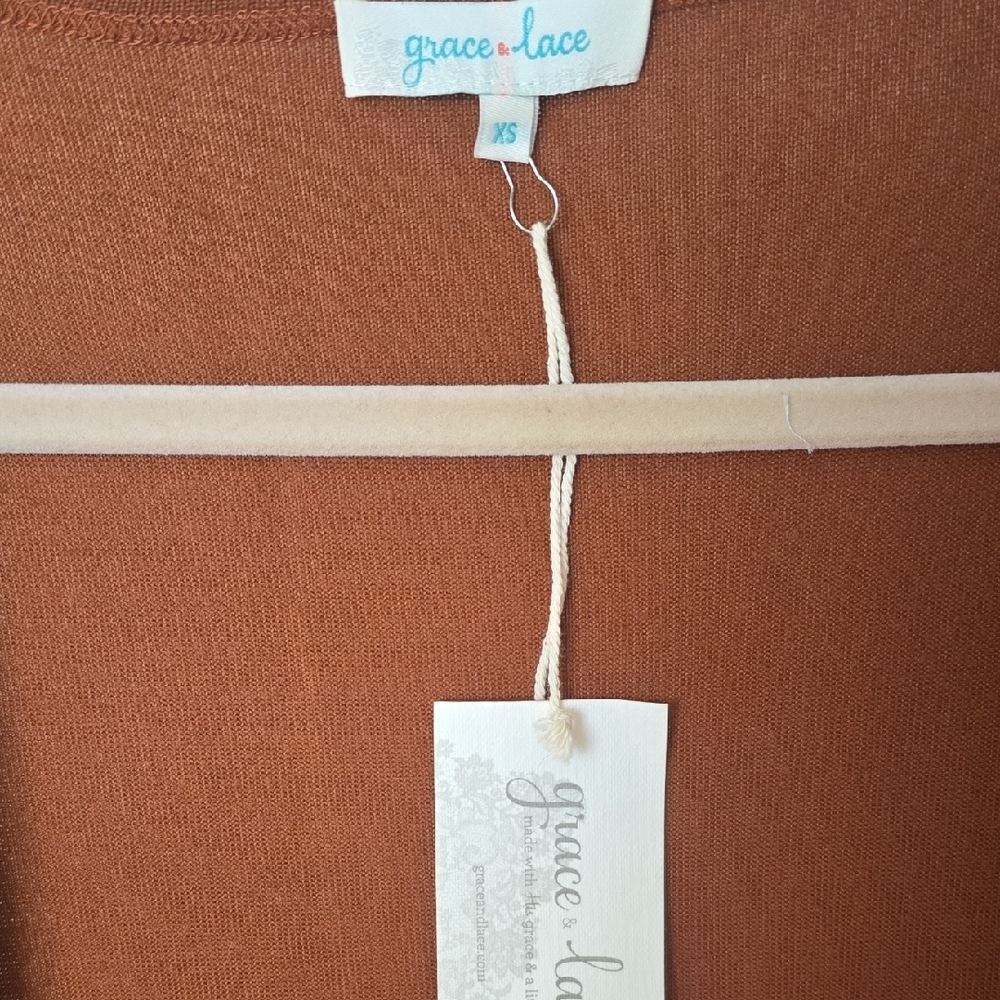 Grace & Lace Open Front Pocket Cardigan - Picture 2 of 3